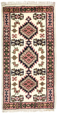 Orientalsk tæppe - 140 x 70 cm - beige