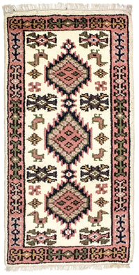 Orientalsk tæppe - 140 x 70 cm - beige