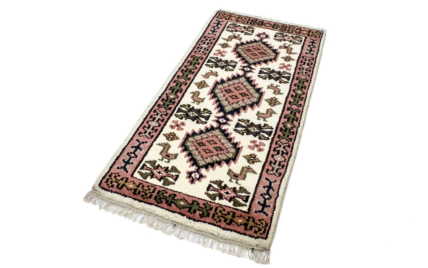 Orientalsk tæppe - 140 x 70 cm - beige