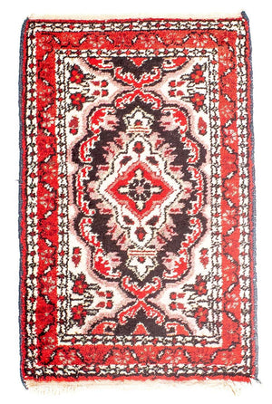 Persisk tæppe - Nomadisk - 79 x 43 cm - rød