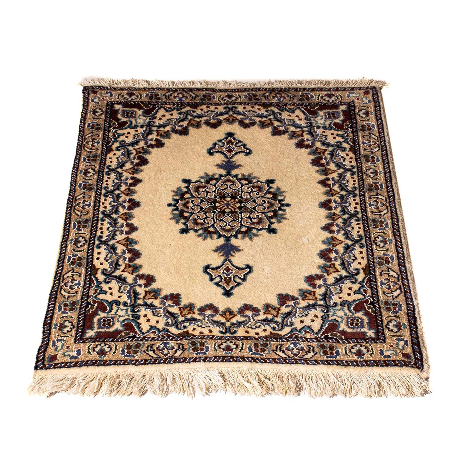 Persisk tæppe - Nain - 78 x 60 cm - beige