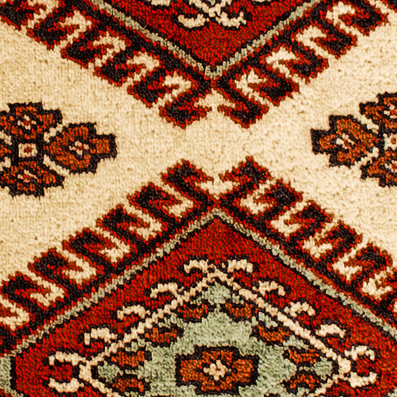 Turkaman-tæppe - 94 x 67 cm - beige