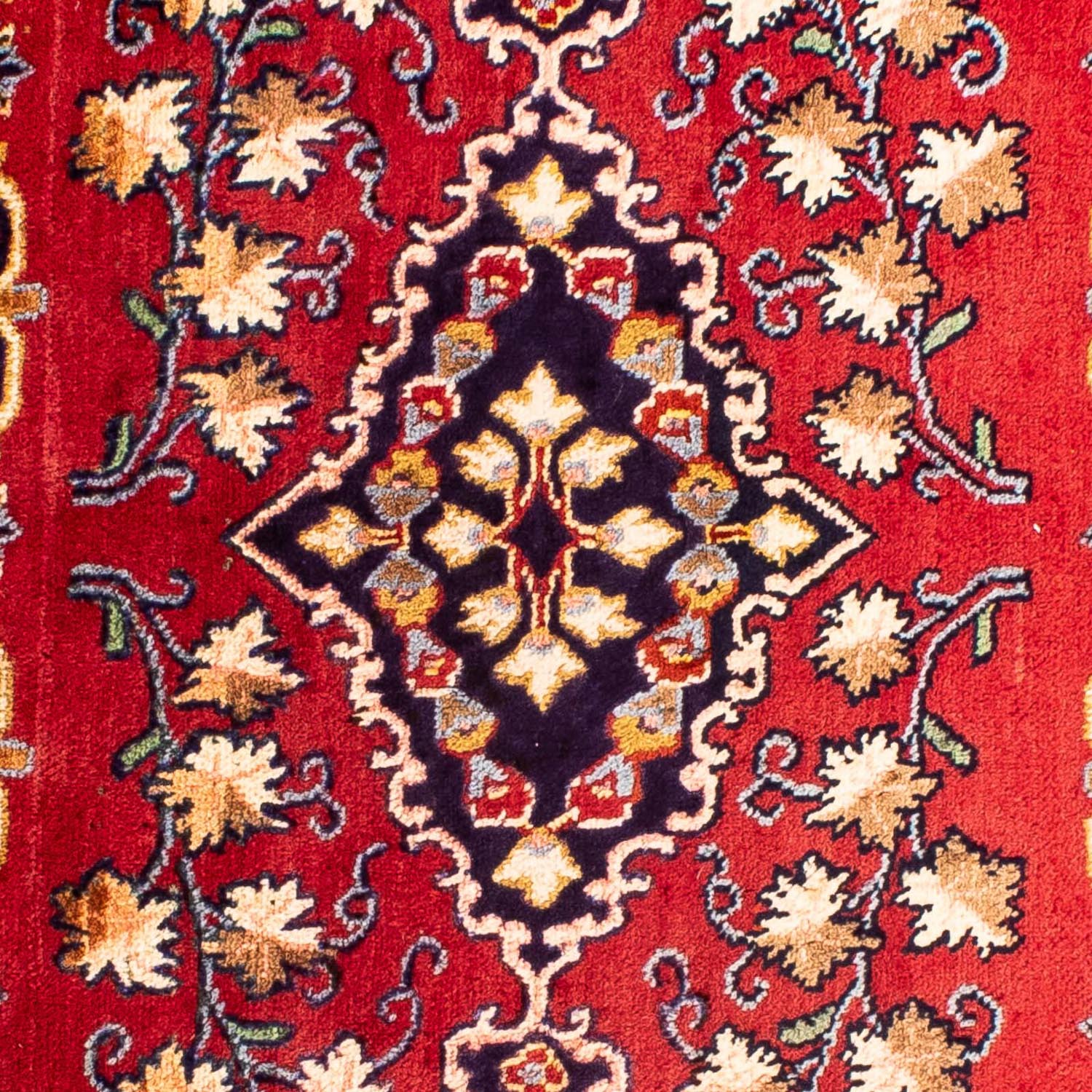 Persisk tæppe - Keshan - 88 x 62 cm - mørkerød