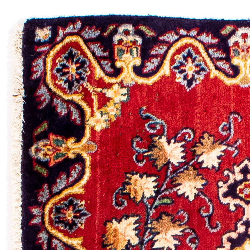 Persisk tæppe - Keshan - 88 x 62 cm - mørkerød