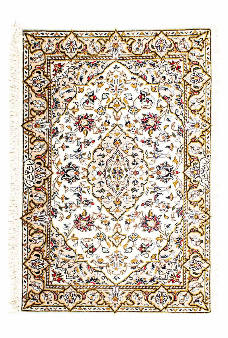Persisk tæppe - Keshan - 100 x 69 cm - beige
