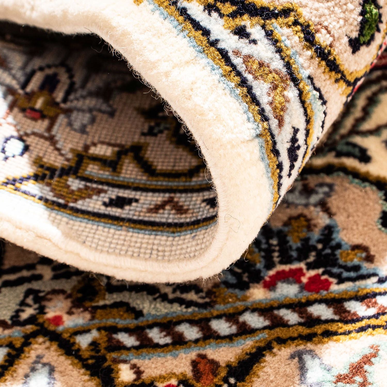 Persisk tæppe - Keshan - 100 x 69 cm - beige