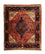 Persisk tæppe - Nomadisk firkantet  - 91 x 77 cm - lysrød