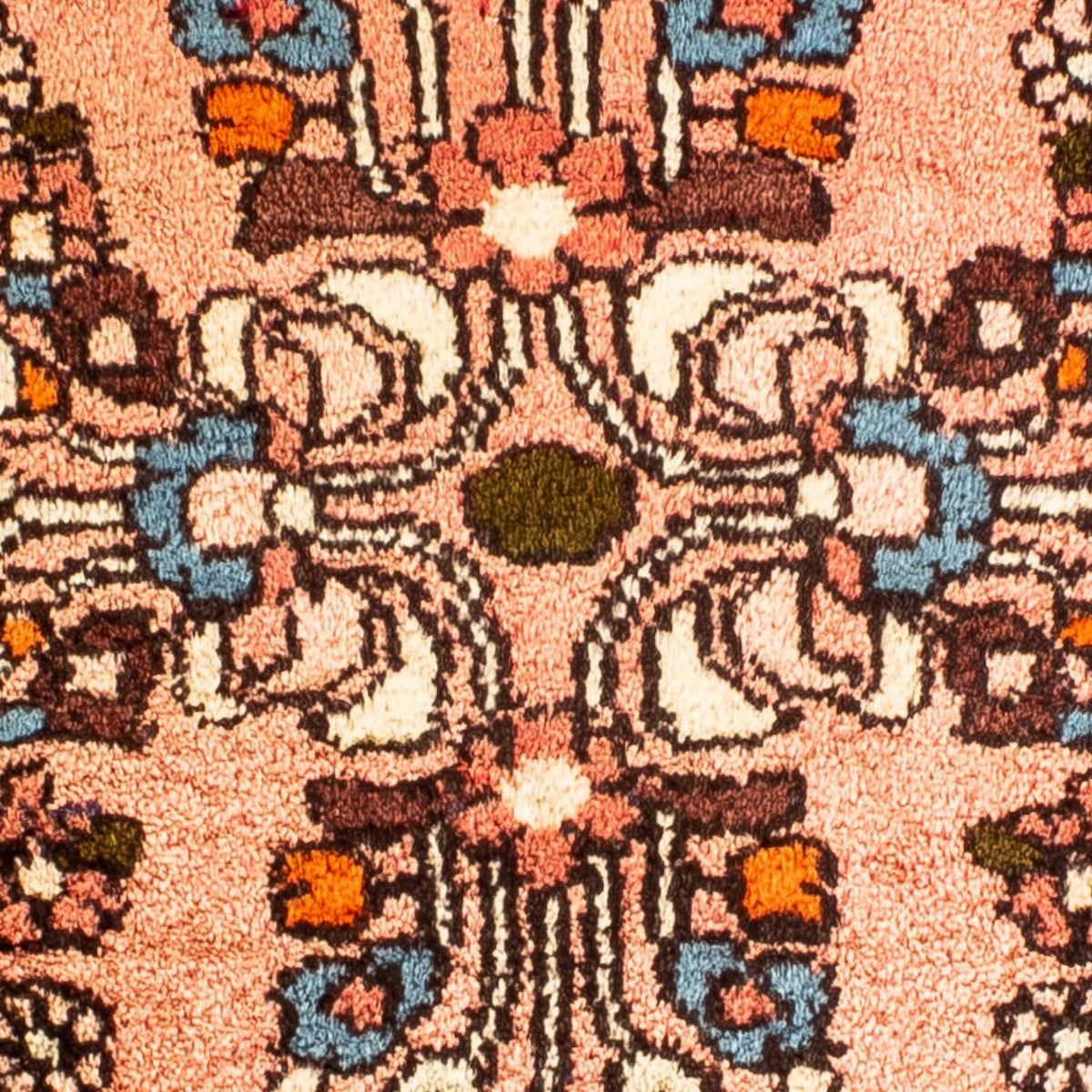 Persisk tæppe - Classic - 63 x 54 cm - lysrød