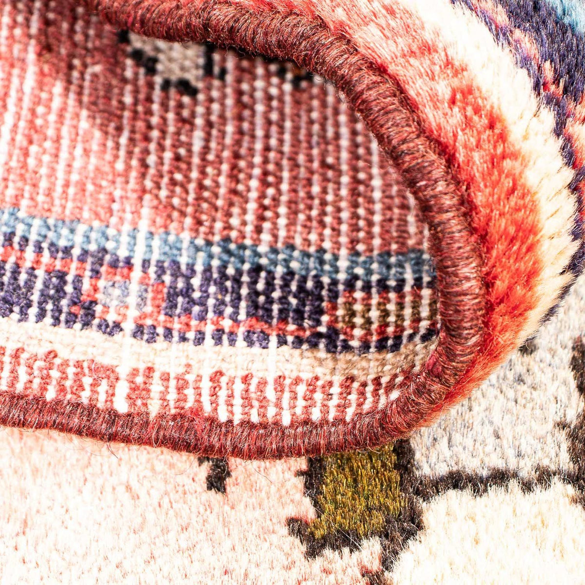 Persisk tæppe - Classic - 63 x 54 cm - lysrød