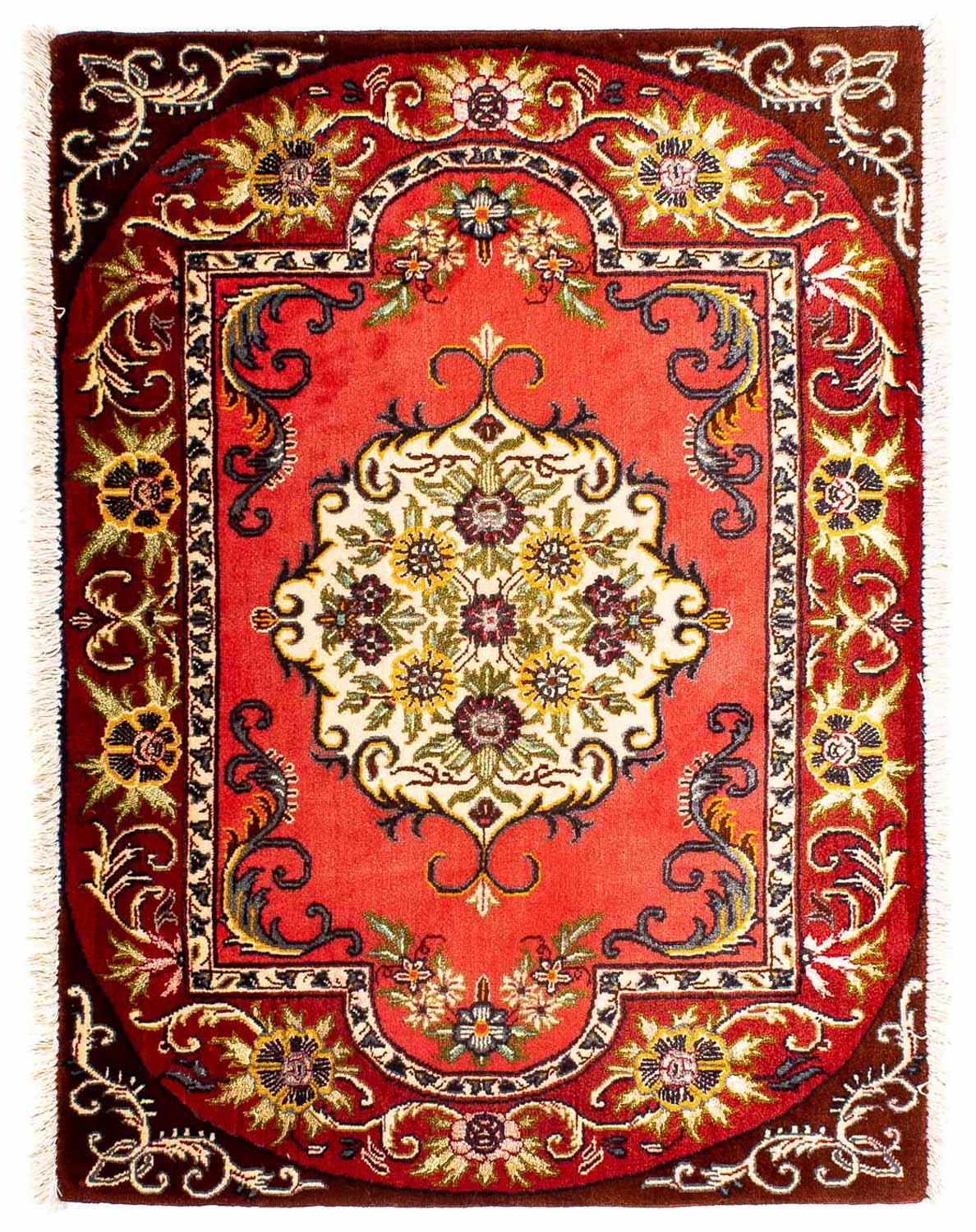 Persisk tæppe - Keshan - 96 x 68 cm - rød
