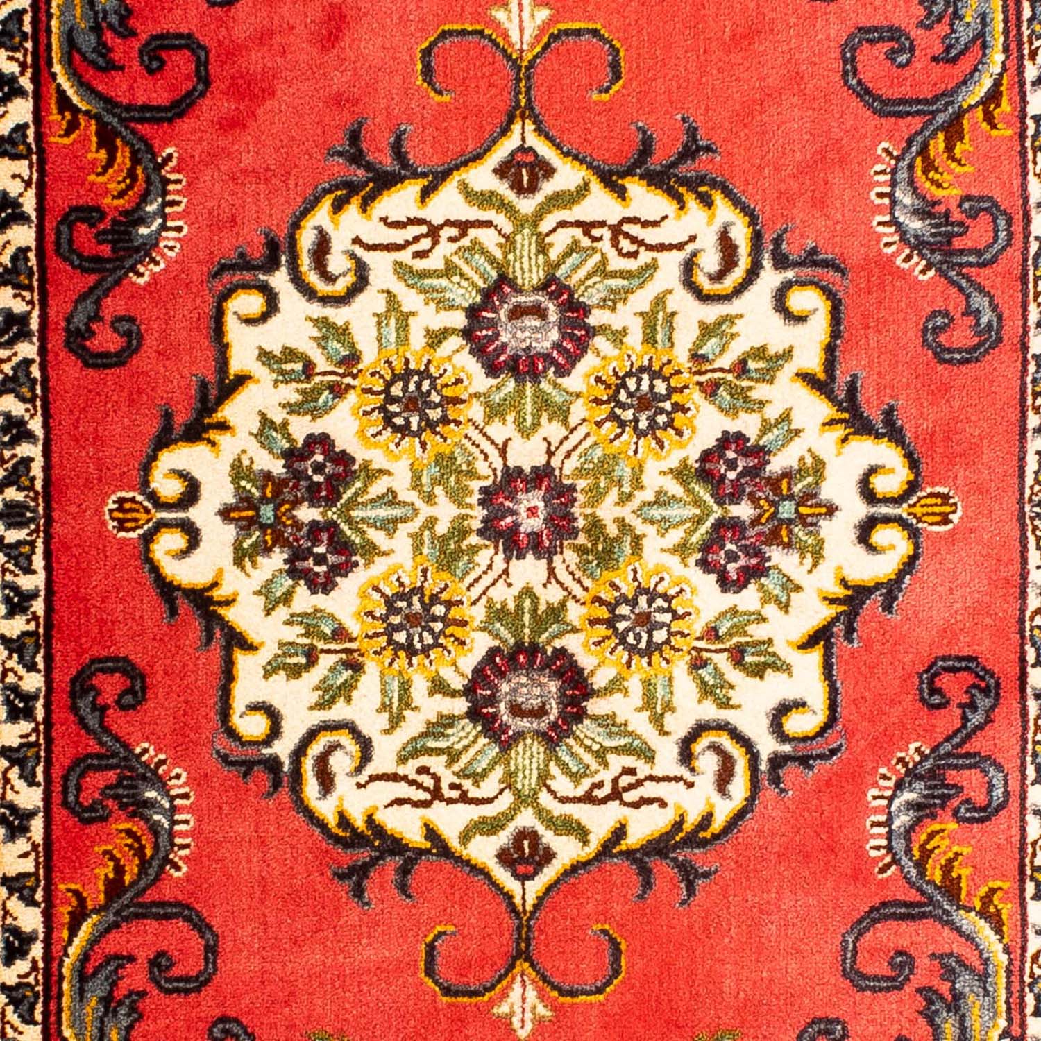 Persisk tæppe - Keshan - 96 x 68 cm - rød