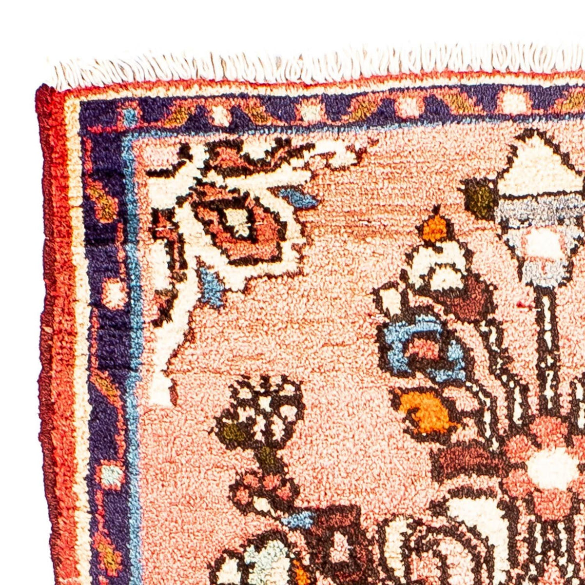 Persisk tæppe - Classic - 66 x 54 cm - lysrød