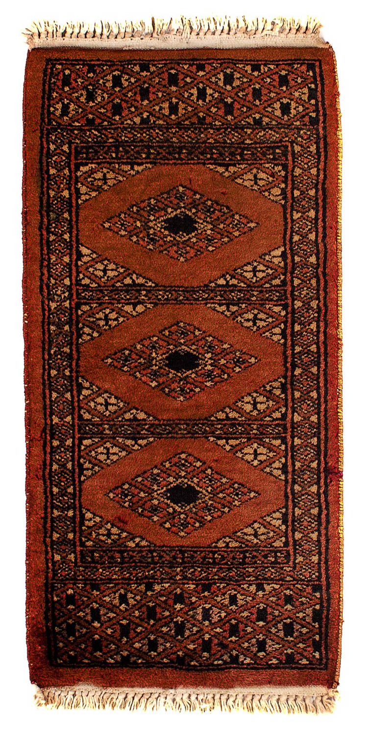 Pakistan Tæppe - 63 x 32 cm - mørkerød