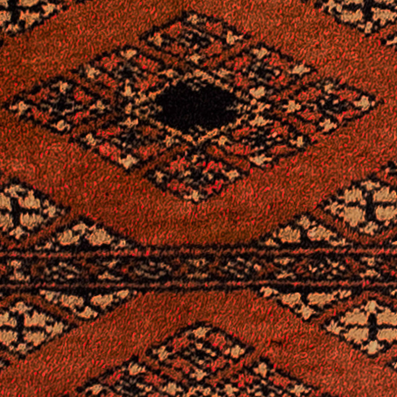 Pakistan Tæppe - 63 x 32 cm - mørkerød