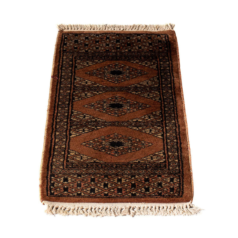 Pakistan Tæppe - 63 x 32 cm - mørkerød