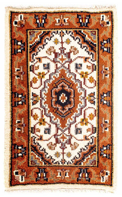 Orientalsk tæppe - Bijar - Indus - 90 x 60 cm - beige