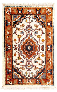Orientalsk tæppe - Bijar - Indus - 91 x 60 cm - beige
