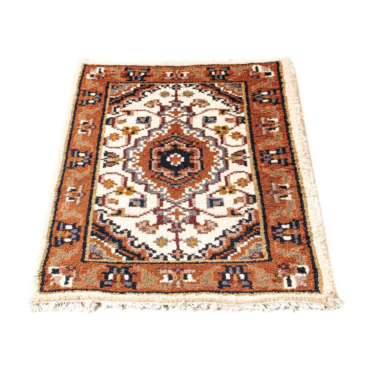 Orientalsk tæppe - Bijar - Indus - 91 x 60 cm - beige