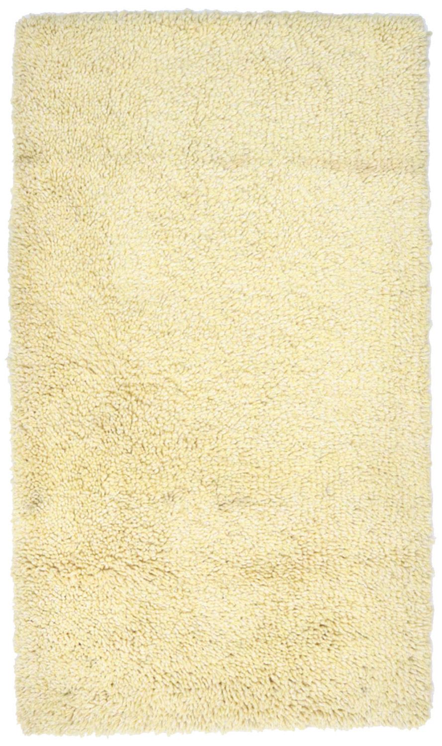 Tæppe med høj pæl - 158 x 90 cm - beige