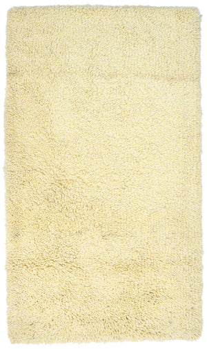 Tæppe med høj pæl - 158 x 90 cm - beige