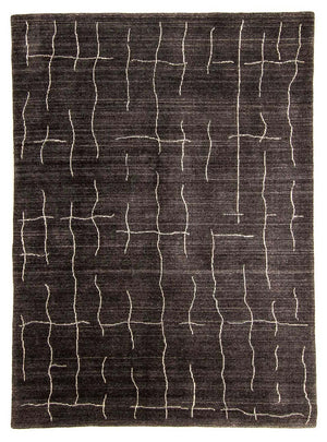 Gabbeh-tæppe - Loribaft Indus - 200 x 142 cm - mørkebrun