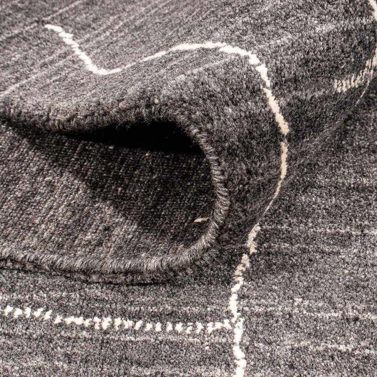 Gabbeh-tæppe - Loribaft Indus - 200 x 142 cm - mørkebrun