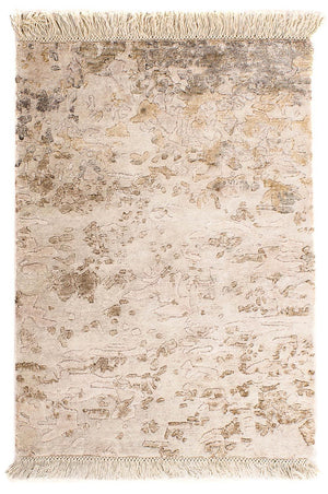 Designer tæppe - 90 x 60 cm - lys brun