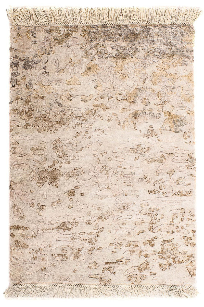Designer tæppe - 90 x 60 cm - lys brun