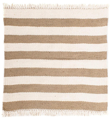 Kelim-tæppe - Trendy firkantet  - 68 x 64 cm - beige