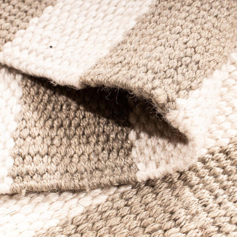 Kelim-tæppe - Trendy firkantet  - 68 x 64 cm - beige