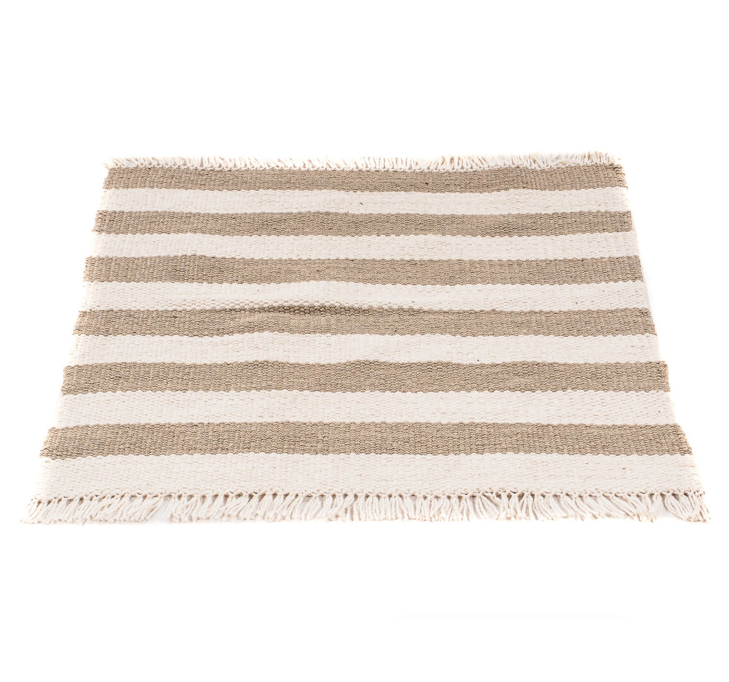 Kelim-tæppe - Trendy firkantet  - 68 x 64 cm - beige