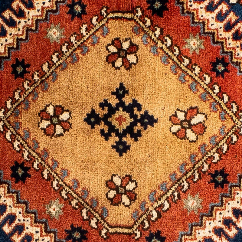 Persisk tæppe - Nomadisk firkantet  - 70 x 68 cm - mørkeblå