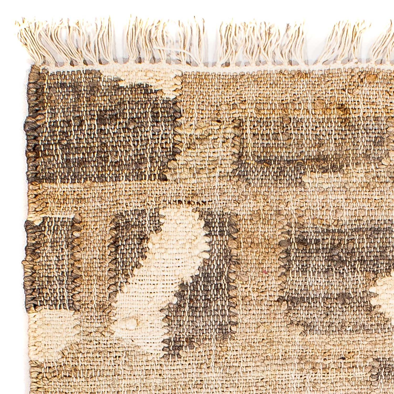 Kelim-tæppe - Trendy firkantet  - 62 x 61 cm - lys brun