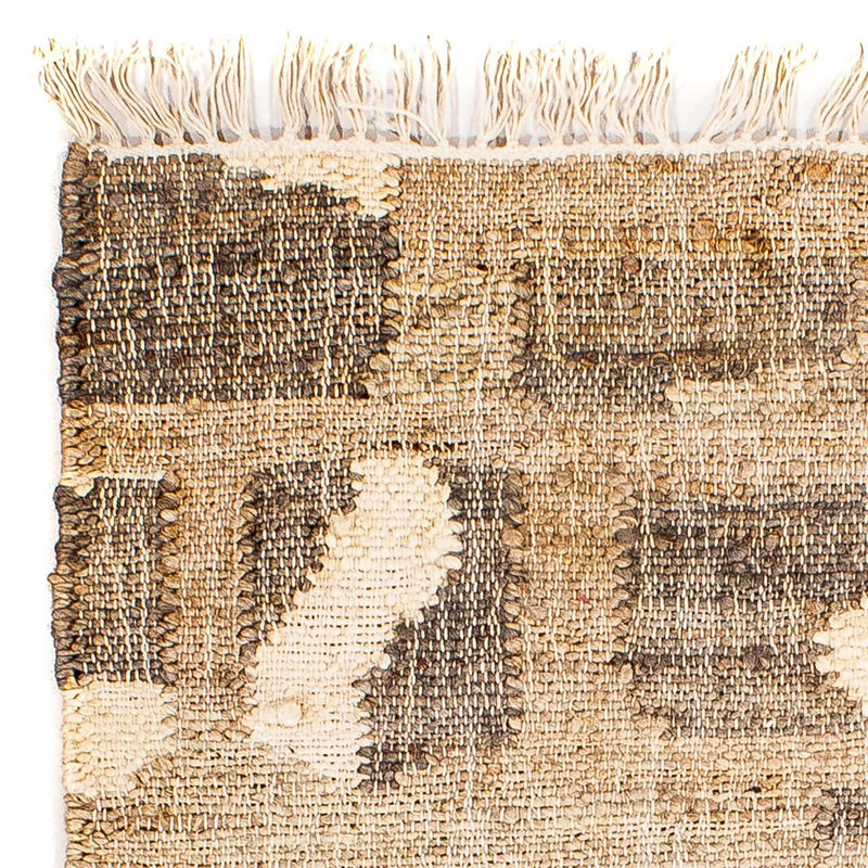 Kelim-tæppe - Trendy firkantet  - 62 x 61 cm - lys brun