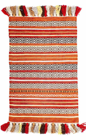 Kelim-tæppe - Trendy - 94 x 58 cm - flerfarvet
