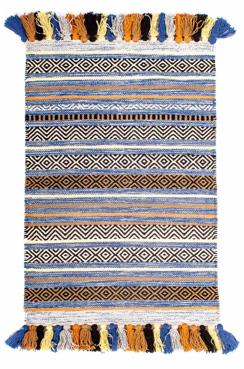 Kelim-tæppe - Trendy - 94 x 58 cm - flerfarvet