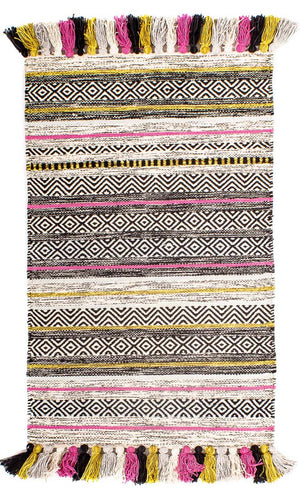 Kelim-tæppe - Trendy - 96 x 58 cm - flerfarvet
