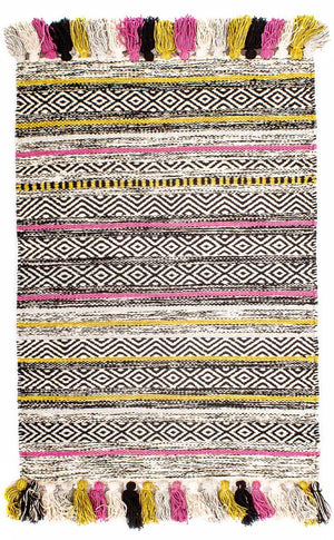 Kelim-tæppe - Trendy - 90 x 60 cm - flerfarvet