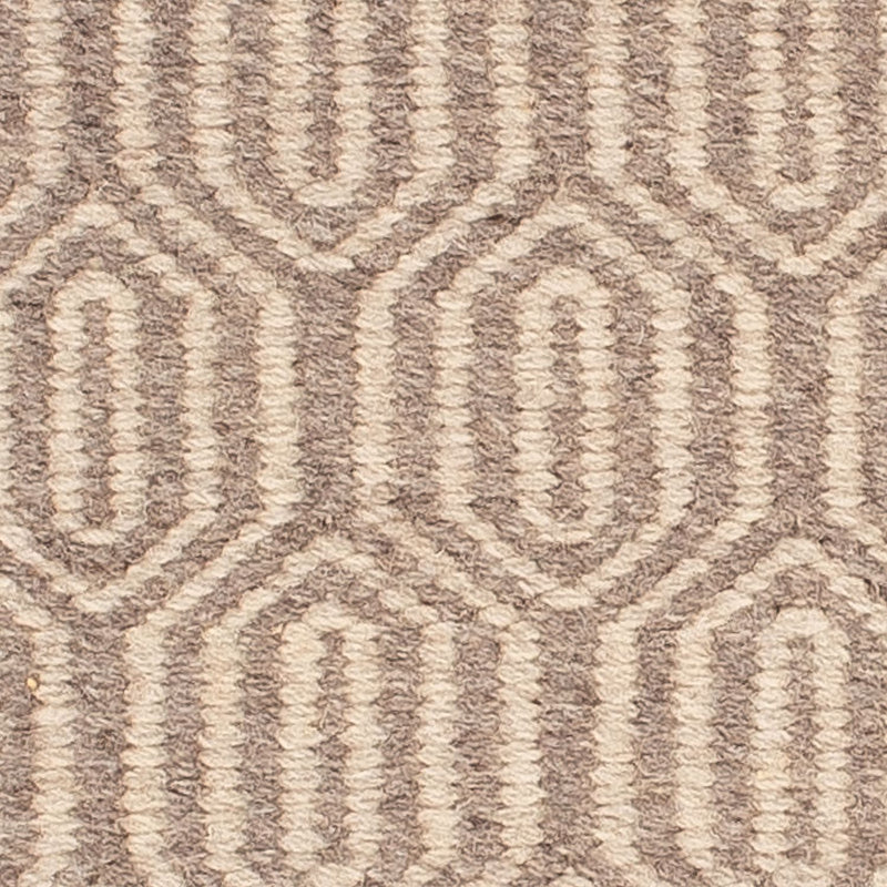 Kelim-tæppe - Trendy firkantet  - 46 x 45 cm - lys brun