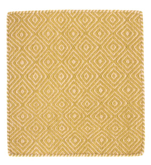 Kelim-tæppe - Trendy firkantet  - 47 x 43 cm - guld