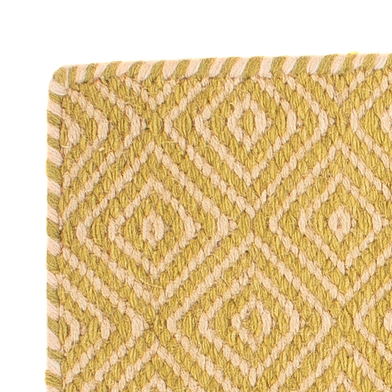 Kelim-tæppe - Trendy firkantet  - 47 x 43 cm - guld