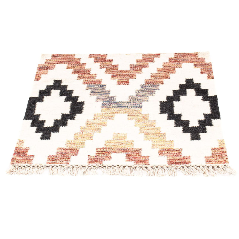 Kelim-tæppe - Trendy firkantet  - 69 x 67 cm - beige
