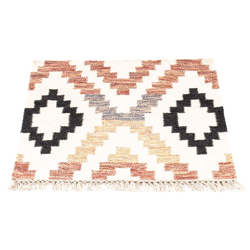 Kelim-tæppe - Trendy firkantet  - 69 x 67 cm - beige