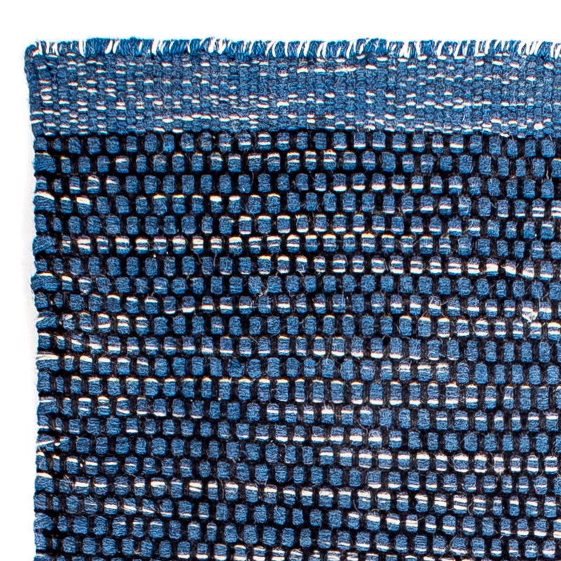 Kelim-tæppe - Trendy - 88 x 62 cm - mørkeblå