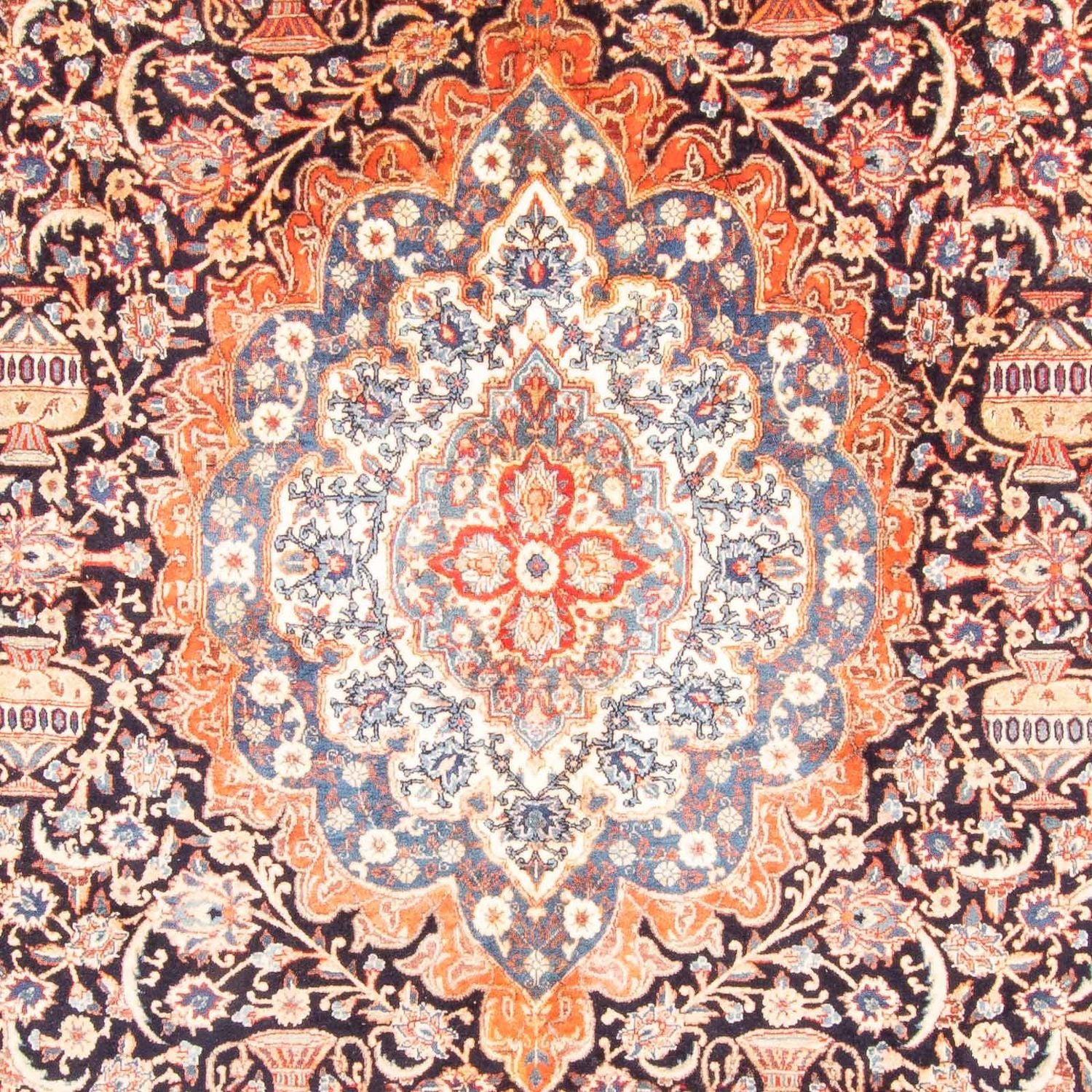Persisk tæppe - Classic - 400 x 293 cm - mørkeblå