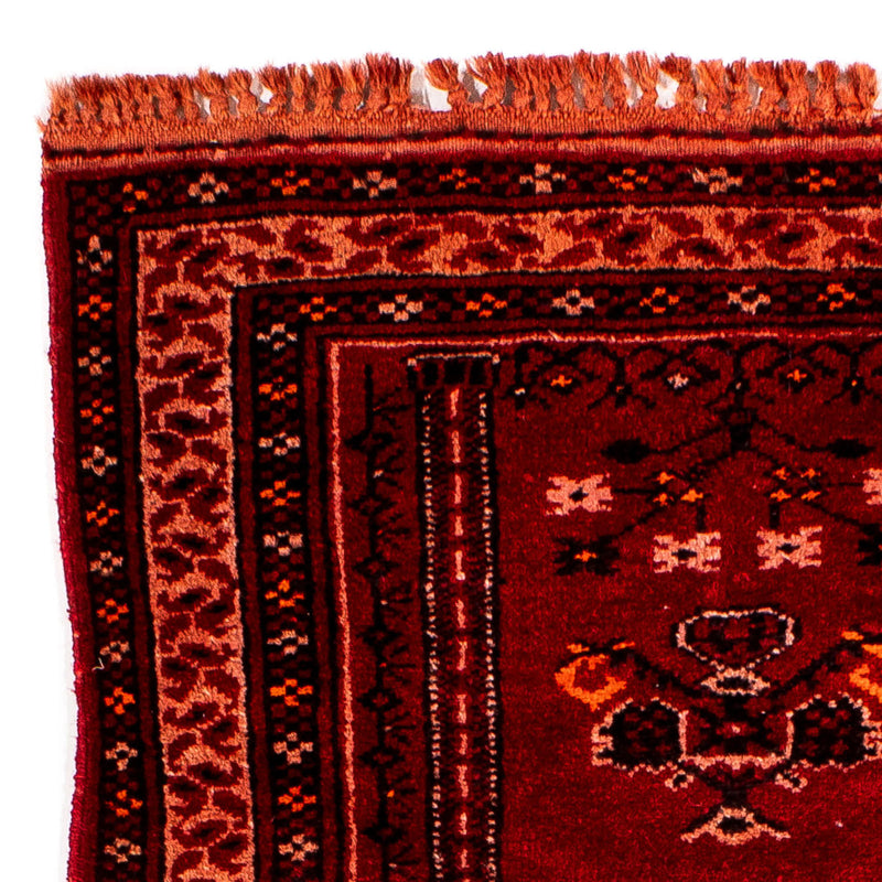 Pakistan Tæppe - 115 x 64 cm - mørkerød