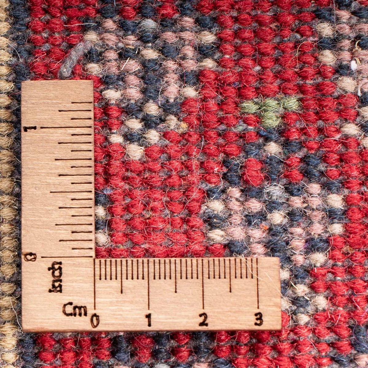 Orientalsk tæppe - Mir - Indus - 61 x 41 cm - rød