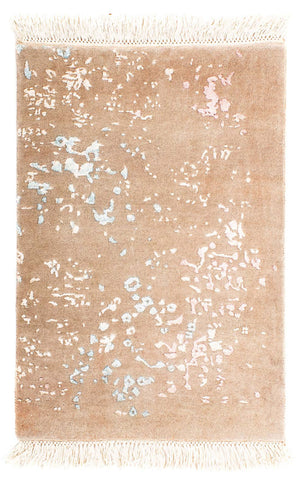 Designer tæppe - 88 x 63 cm - lys brun