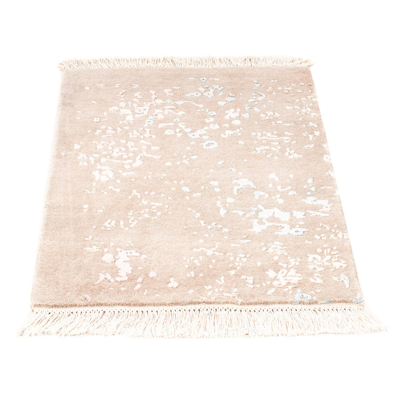Designer tæppe - 88 x 63 cm - lys brun