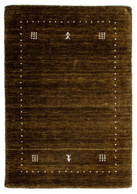 Gabbeh-tæppe - Loribaft Indus - 91 x 64 cm - mørkebrun